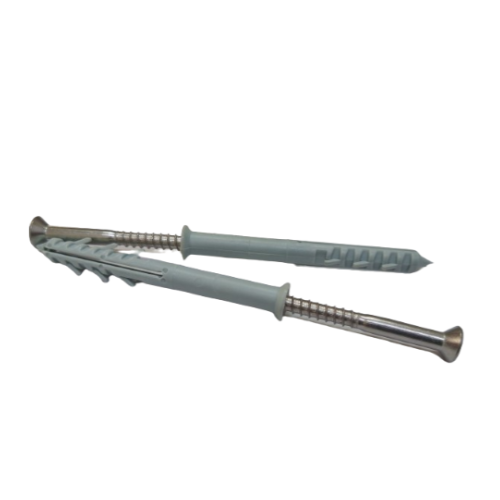 ICFS Nylon Frame Plug 10X100 A2 Stainless Steel 304 - Heavy-Duty Anchors for Secure Mounting